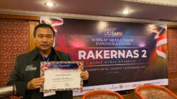 Rakernas II SMSI Lampung Raih Penghargaan
