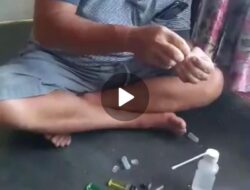 Diduga Video Mirip Kakam Bakung Rahayu Racik Sabu Beredar di What’sApp