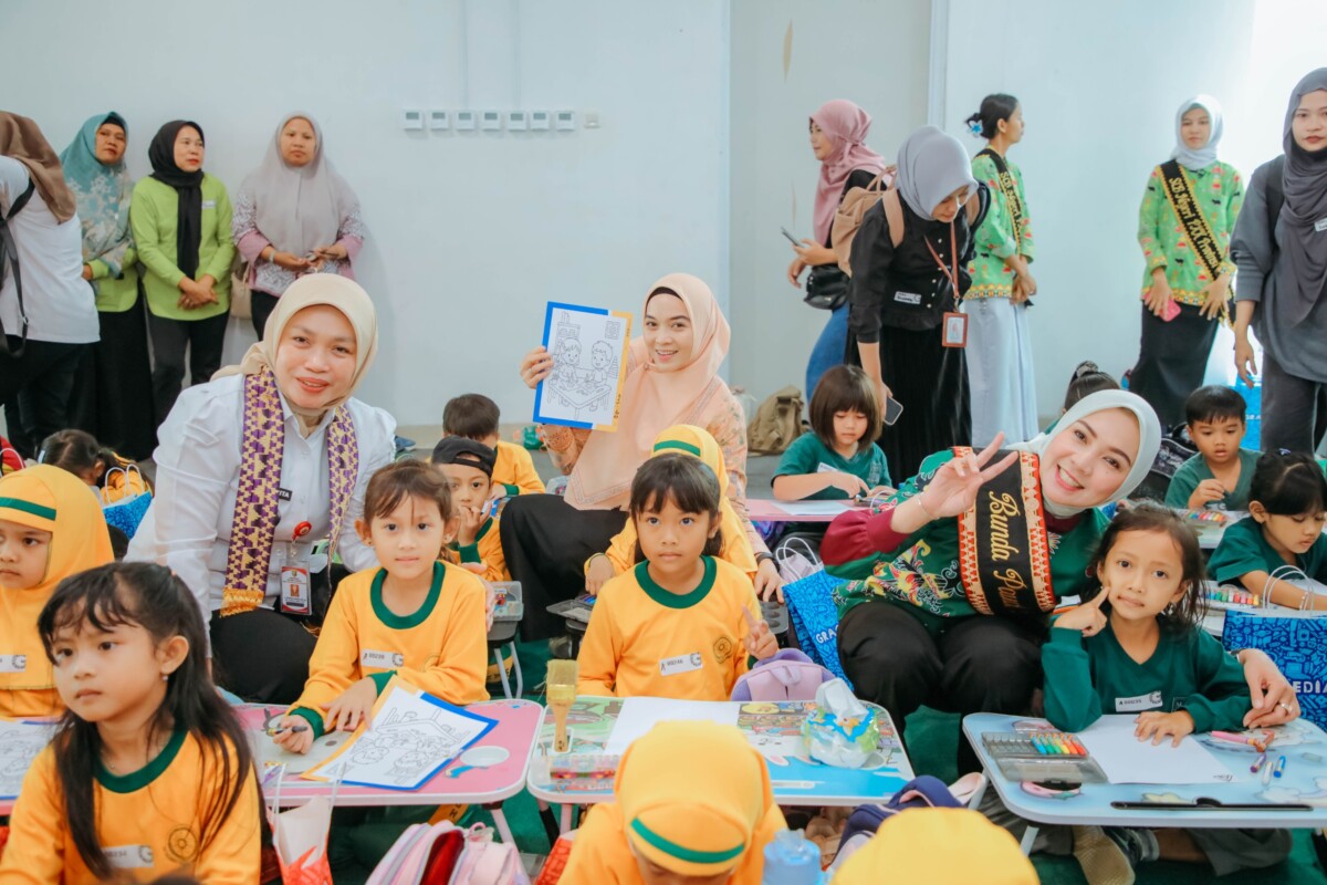 Bunda PAUD Provinsi Lampung Buka Gebyar Mewarnai, Libatkan Anak dari Berbagai Daerah