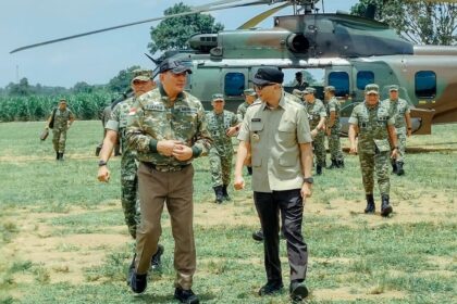 Gubernur Lampung Dampingi Menhan Tinjau Yonif TP 848