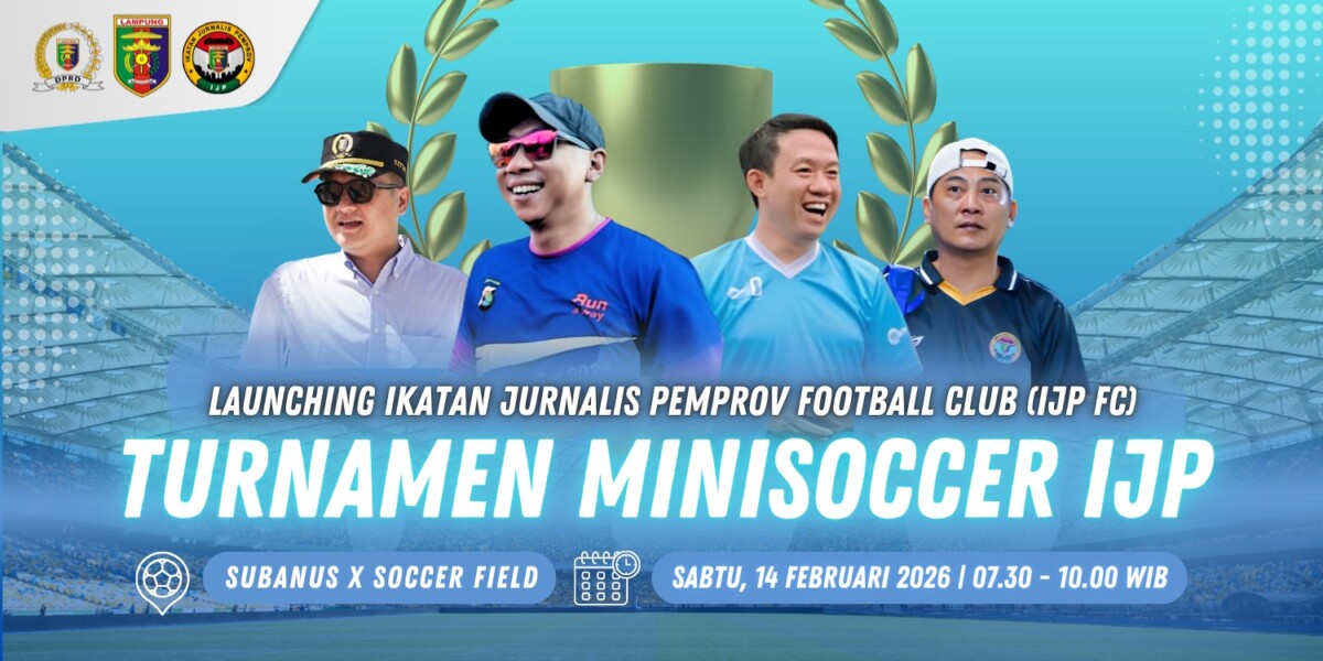 Jurnalis Pemprov Lampung Resmikan IJP FC