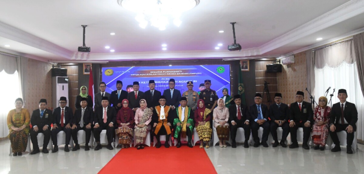 Ketua DPRD Lampung Hadiri Purna Bhakti Ketua Pengadilan Tinggi Agama Bandar Lampung