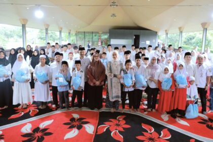 Wagub Jihan Bukber Bareng Anak Panti Asuhan di Lampung Selatan