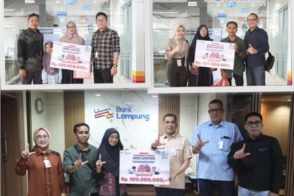Bank Lampung Serahkan Grand Prize Rp200 Juta Undian Simpeda Lokal