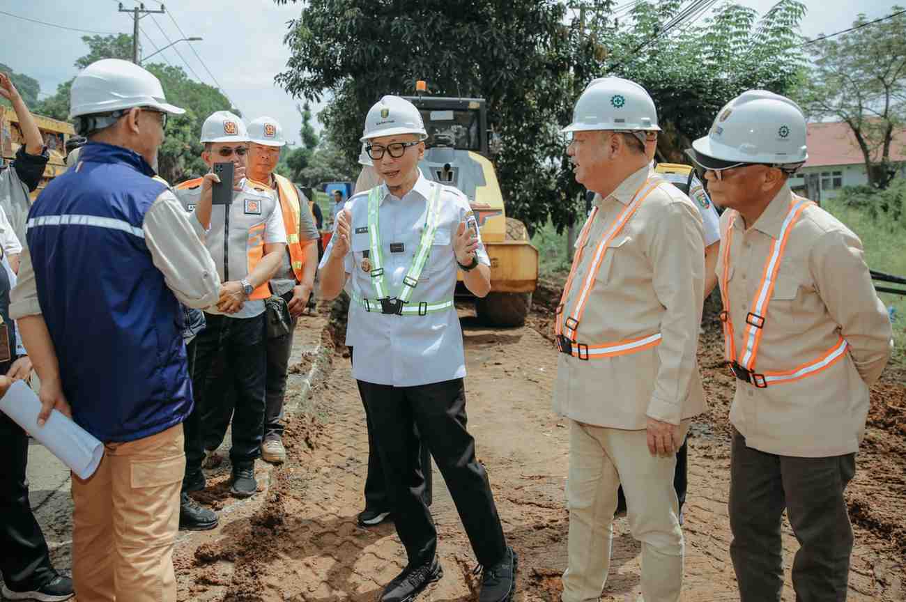 Gubernur Lampung Tinjau Pelebaran Jalan Martadinata–Lempasing, Anggaran Rp96,3 Miliar