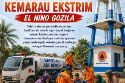 El Nino Diprediksi Berdampak ke Lampung, BPBD Siapkan Bantuan Air Bersih