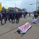 Keranda Mayat Warnai Demo PMII Lampung, Sampaikan Tujuh Gugatan