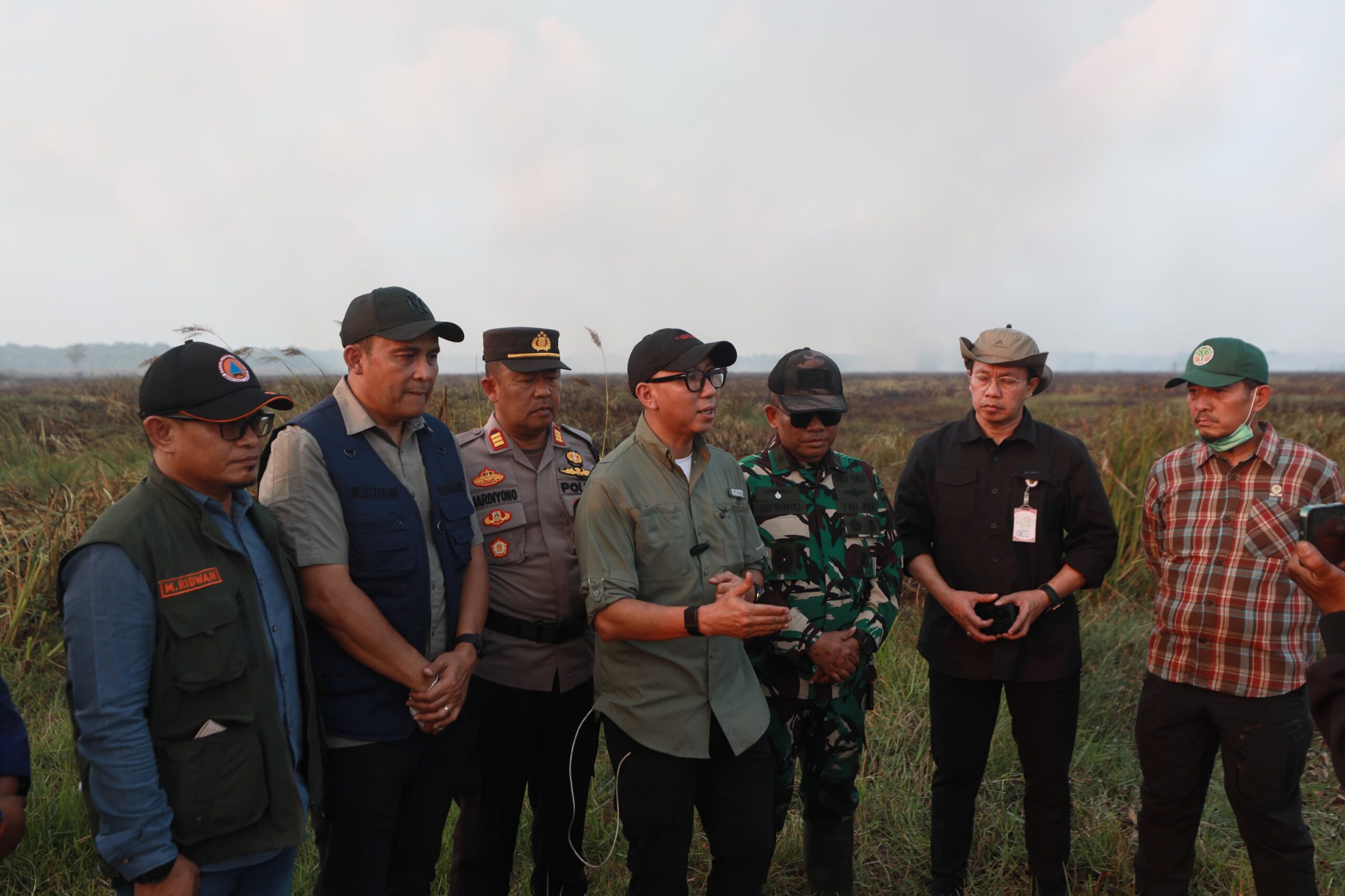 Gubernur Mirza Tinjau Kebakaran Lampung Timur, Pastikan Api Tak Meluas ke Way Kambas