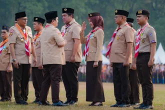 Jihan Nurlela Terima Lencana Karya Bakti Pramuka di Hari Pramuka ke-65