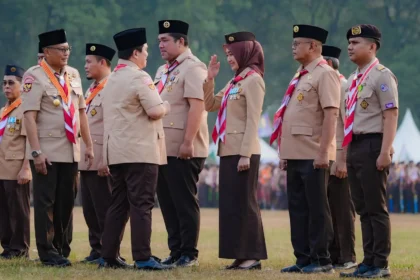 Jihan Nurlela Terima Lencana Karya Bakti Pramuka di Hari Pramuka ke-65