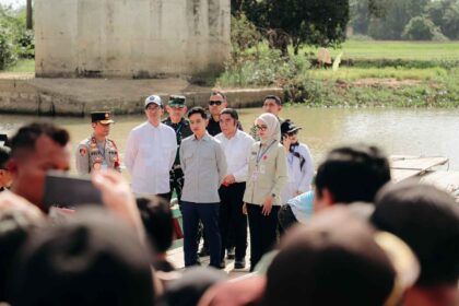 Wapres Gibran Tinjau Pembangunan Jembatan Way Bungur Senilai Rp96,8 Miliar