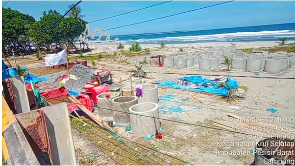 MTM Soroti Dugaan Penyimpangan Proyek Pengaman Pantai di Pesisir Barat, Desak Evaluasi