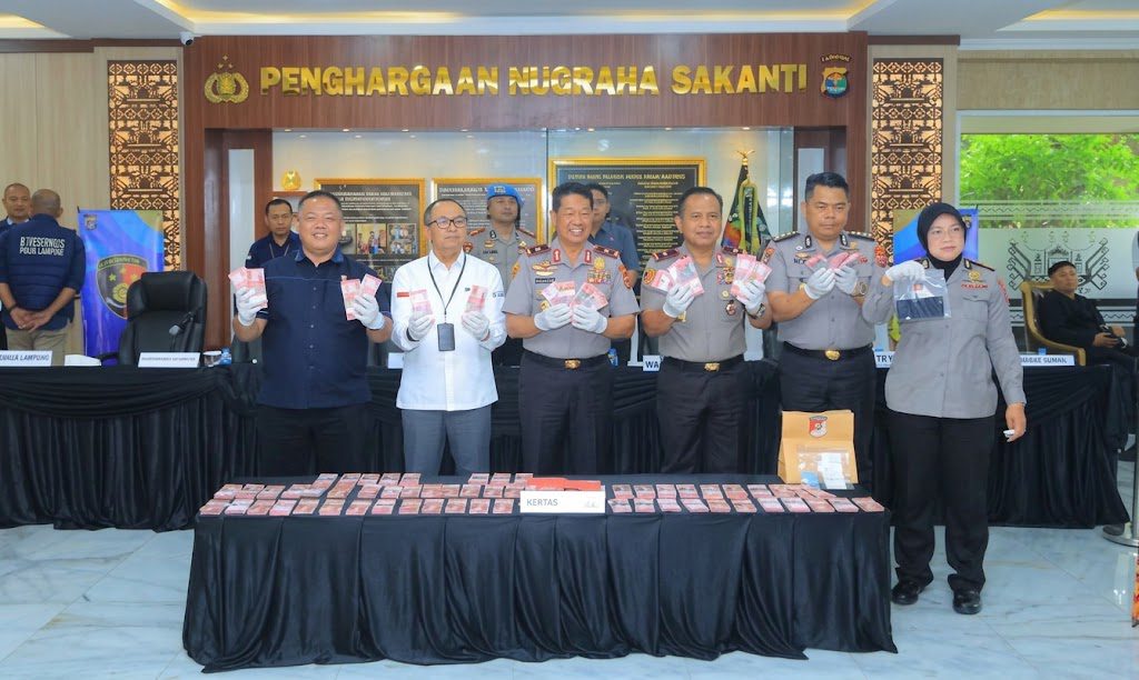 Uang Palsu Rp980 Juta dari Medan Digagalkan di Bakauheni
